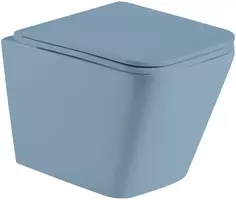 Унитаз подвесной WeltWasser Gelbach 004MT-BU безободковый, с сиденьем микролифт, голубой матовый