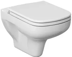 Унитаз подвесной Cersanit Colour MZ-COLOUR-COn-DL-w безободковый, с сиденьем микролифт, белый