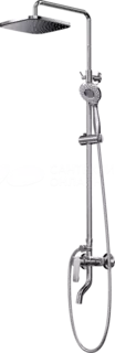 Душевая система Tokito Rain TOK-RAI-1013 200 мм, со смесителем, хром