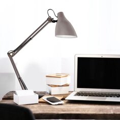 Светильник настольный Е27, 40 Вт, тауп, Camelion, KD-335 С26