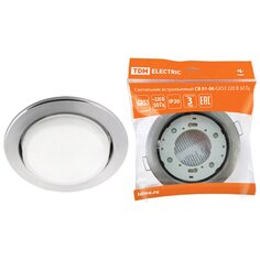 Светильник встраиваемый СВ 01-06, GX53, 50Гц, хром, TDM Electric, SQ0359-0058