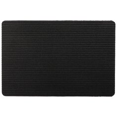 Коврик грязезащитный влаговпитывающий, 60х90 см, прямоугольный, полиэстер, черный, Soft, ComeForte, XTS-1007