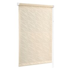 Рулонная штора Веда жаккард, 160х81 см, ширина крепления 85 см, бежевая, Delfa, СРШ-01МЭ-834