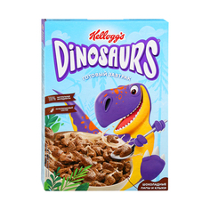 Готовый завтрак Kellogg`s Dinosaurs Шоколадные лапы и клыки из злаков, 220 г Kelloggs