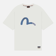 Мужская футболка Evisu Seagull Print & Pins, цвет белый