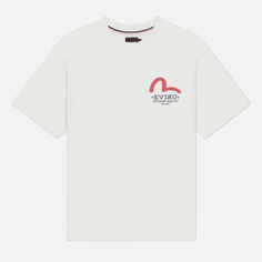 Мужская футболка Evisu Godhead Daicock Printed, цвет белый