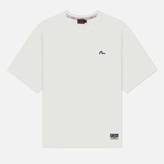 Мужская футболка Evisu Seagull Print & Lucky Charm Applique, цвет белый