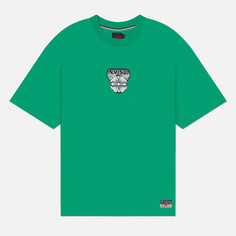 Мужская футболка Evisu Multi-Hanafuda Patches Daicock Printed, цвет зелёный