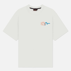 Мужская футболка Evisu Godhead Polariod Print, цвет белый