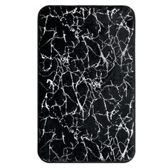 Коврики для ванной и туалета коврик для ванной FORA MARBLE 50х80см микрофибра черный с серебром