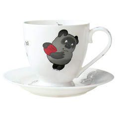 Чашки чашка с блюдцем QUINSBERRY Винни Пух 440мл фарфор под.