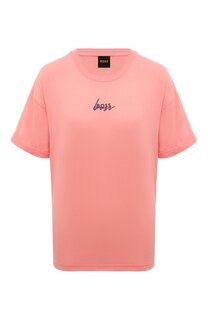 Хлопковая футболка BOSS Orange