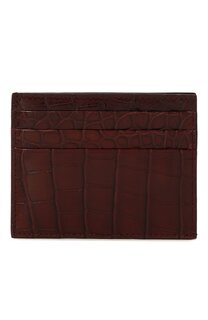 Футляр для кредитных карт из кожи аллигатора Prada