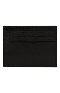 Футляр для кредитных карт из кожи аллигатора Prada