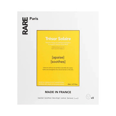 Trésor Solaire Успокаивающие и укрепляющие тканевые маски для лица Rare Paris
