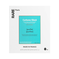 Carbone Glacé Очищающие тканевые маски для лица Rare Paris
