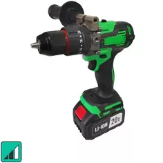 Дрель-шуруповерт аккумуляторная Zitrek Green Impact 084-1072, 18 В Li-ion 2x5 Ач