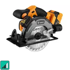 Пила циркулярная аккумуляторная Deko DKCS20V 084-1039, 20 В Li-Ion 4 Ач ДЕКО