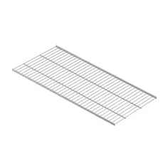 Прямая полка Larvij 90.3x1x40.6 см сталь цвет алюминий