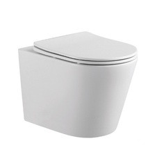 Унитаз подвесной Акватек Вега AQ1904T-00 безободковый, с сидением микролифт, смыв Торнадо