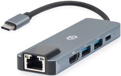 Док-станция Digma DS-940 Type-C to HDMI (4K@30Hz, FULL HD@60Hz), USB-C PD 87W, RJ-45, USB 3.0, USB 2.0