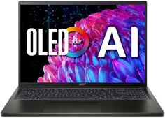 Ноутбук Acer Swift Edge SFE16-44-R2RD Ryzen 7 8840U/16GB/1TB SSD/Radeon Graphics/16" 3.2K OLED/WiFi/BT/cam/Win11Home/black