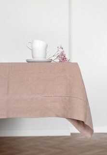 Скатерть Bellehome French Rose однотонная 150х240 хлопок/лен