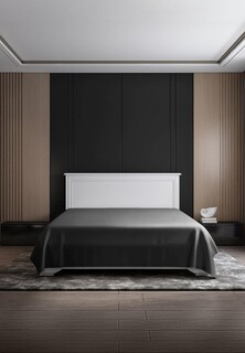 Простыня Евро Soft Silver King Size 260х270 Серый космос