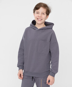 Худи с карманом серое Button Blue (152)