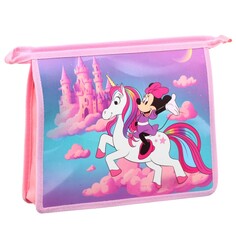 Папка д/тетрадей а5 молния сверху пластик пм-а5-29, минни и единорог Disney