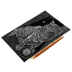 Гравюра МУЛЬТИ АРТ SCRATCHART-SLV-CAT6