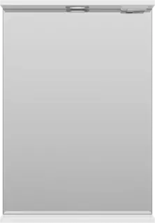 Зеркало Misty Енисей Э-Ени02050-011 50x72 см, с подсветкой, выключателем, белый глянец/белый матовый
