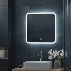 Зеркало Cerutti Spa Мадера CT9577 60x60 см, с LED-подсветкой, сенсорным выключателем, диммером