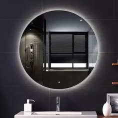 Зеркало Cerutti Spa Бьелла CT9550 80x80 см, с LED-подсветкой, сенсорным выключателем, диммером