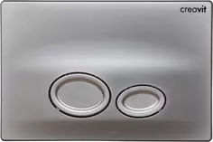 Кнопка смыва Creavit Drop GP200300 для инсталляции, матовый хром