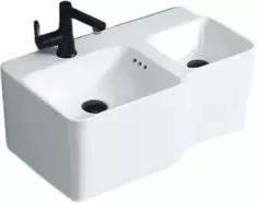 Раковина Cerutti Spa Double Bella CT9703 64,5x36,5 см, подвесная, белый