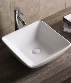 Раковина-чаша Cerutti Spa CR7034D 42x42 см, накладная, белый