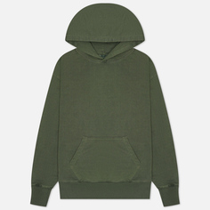 Мужская толстовка Uniform Bridge Basic Dyeing Hoodie, цвет оливковый