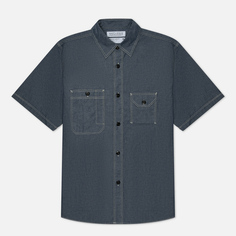 Мужская рубашка EASTLOGUE Permanent Chambray Work Half, цвет синий