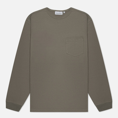 Мужской лонгслив EASTLOGUE Permanent One Pocket, цвет серый