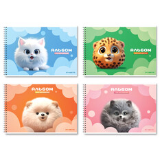 Альбомы для рисования альбом для рисования BG Пушистики 24л А4