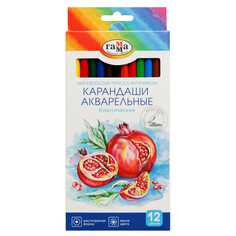 Цветные карандаши карандаши цветные Гамма Классические акварельные 12цв дерево