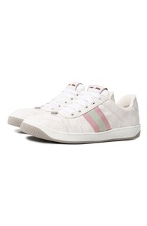 Комбинированные кеды GG Monogram Gucci
