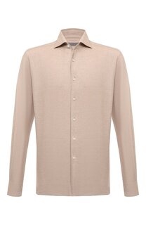 Рубашка из хлопка и кашемира Corneliani
