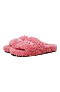Текстильные шлепанцы Furry Balenciaga