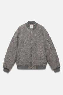 куртка женская Куртка-бомбер oversize из ткани с ворсом Befree