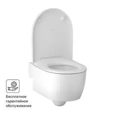 Унитаз подвесной Geberit iCon безободковый горизонтальный выпуск без сиденья