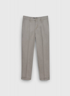 Брюки-чиносы со складками, Бежевый Ostin