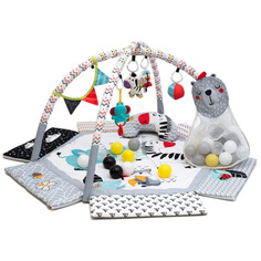 Развивающие коврики Развивающий коврик FunKids Foldable Activity Gym с игрушками, музыкой, подсветкой и складными бортиками