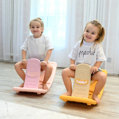 Качалки-игрушки Качалка UNIX Kids Качалка-балансборд-трансформер Unix Kids Monster (2 in 1) Pink